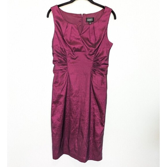 Adrianna Papell Purple Sheath Cocktail Dress Size 6 - Picture 1 of 11